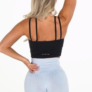Nvgtn black poise bra top